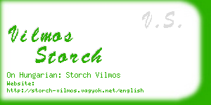 vilmos storch business card